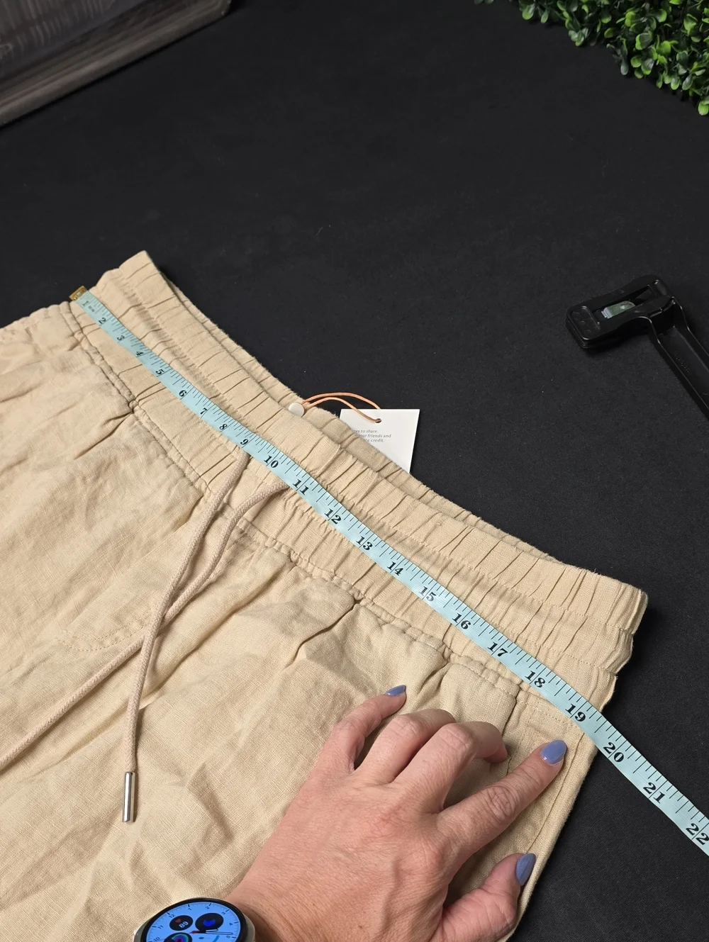 100% European Linen Wide Leg Pants - XL